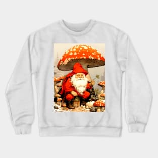 Santa: Santa is a Mushroom (Amanita Muscaria Mushroom) Crewneck Sweatshirt